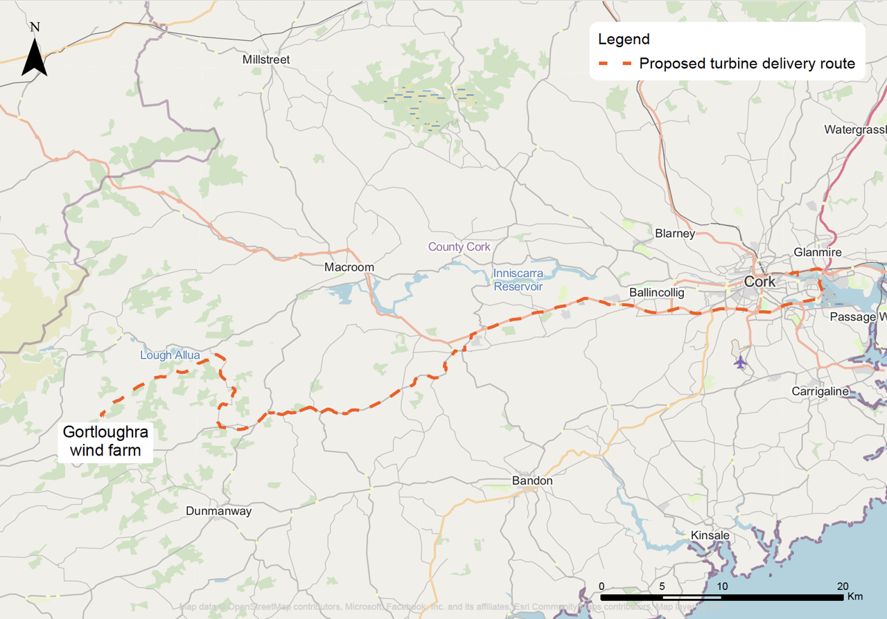 Turbine Delivery Route Gortloughra